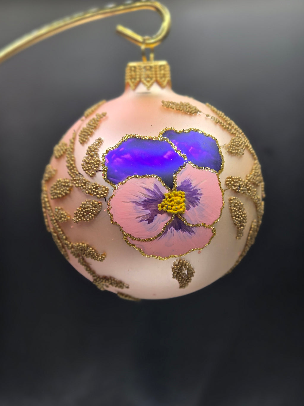 Pink and Violet Pansy Blooms