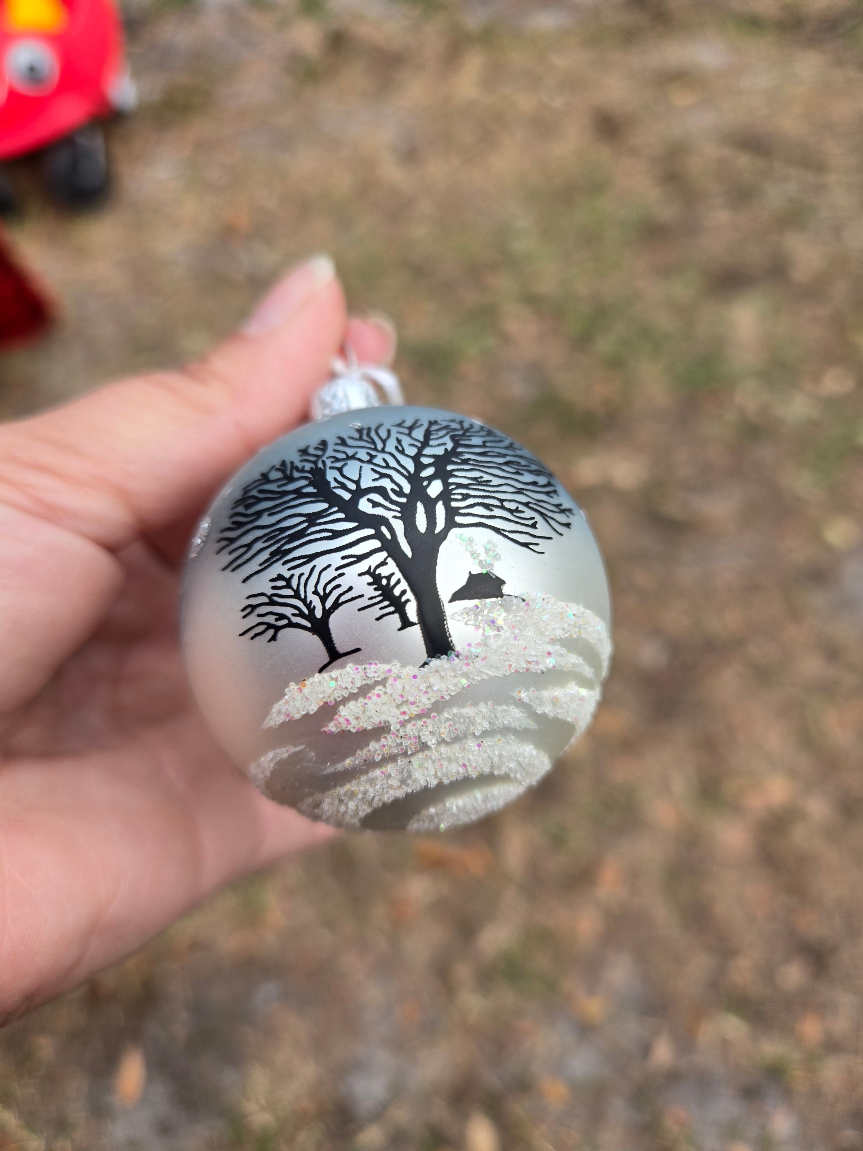 Wintery Tree - Mini Hand Blown Glass