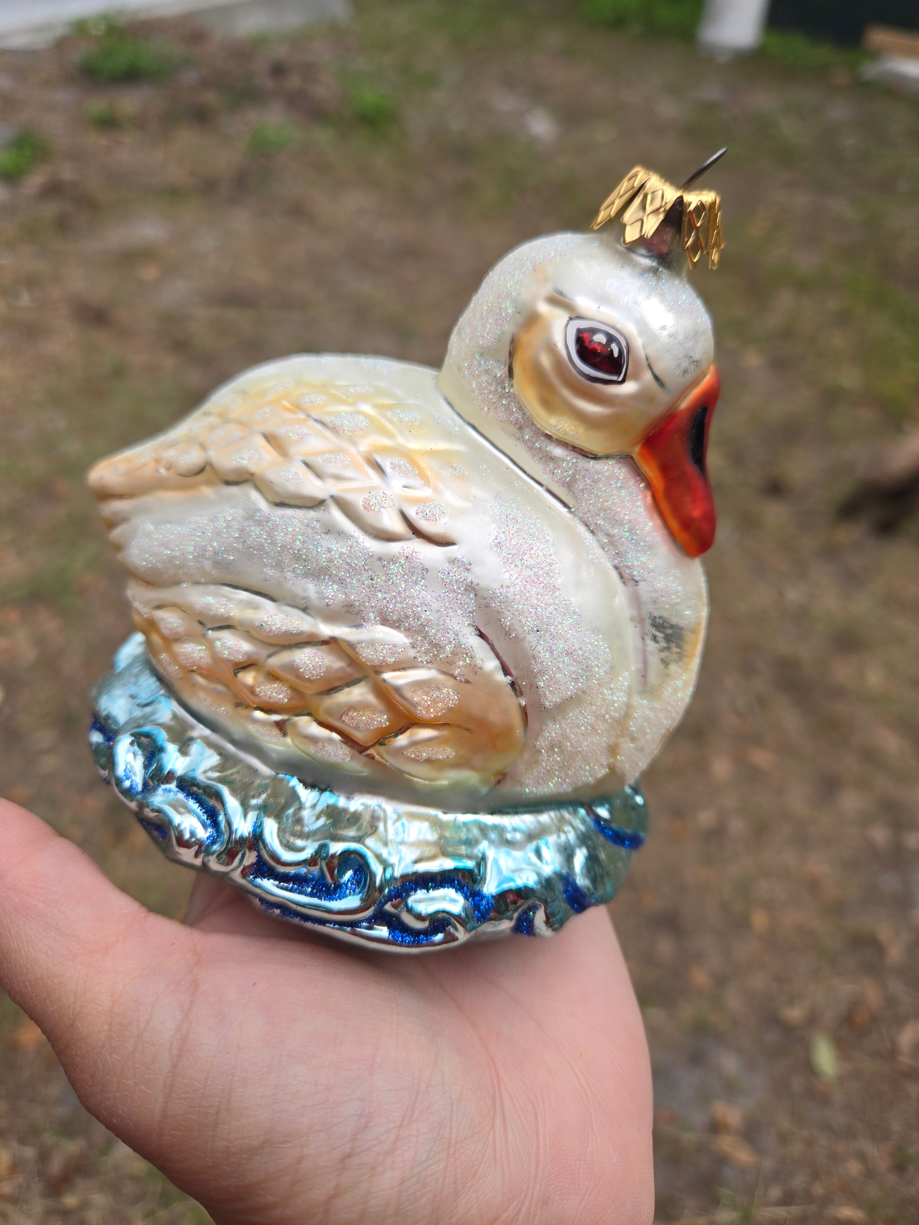 Extra Large Blown Glass Duck