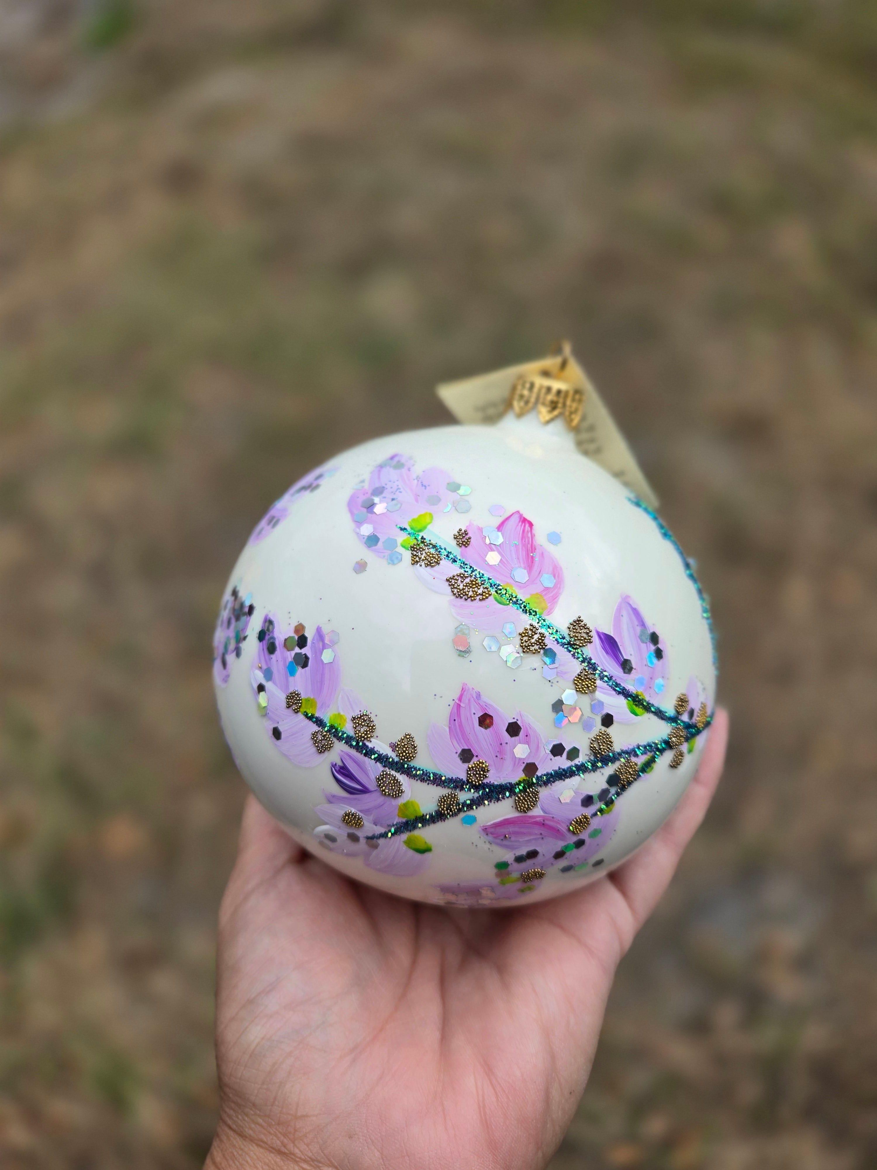 Blue Butterfly and Blossoms - Large