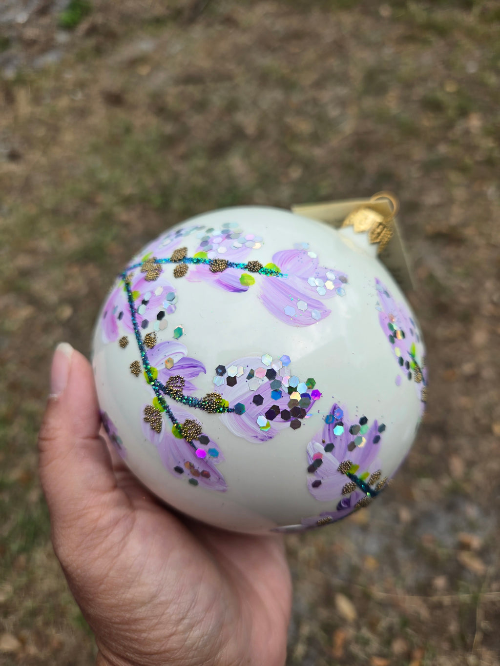 Blue Butterfly and Blossoms - Large